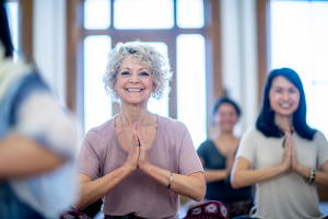 Skin Clinic 1 Billericay Dental Care Older woman at yoga